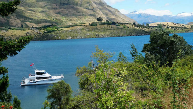 Departing the gorgeous waterfront of Lake Wanaka, we’ll embark on a relaxing cruise to the stunning Ruby Island.